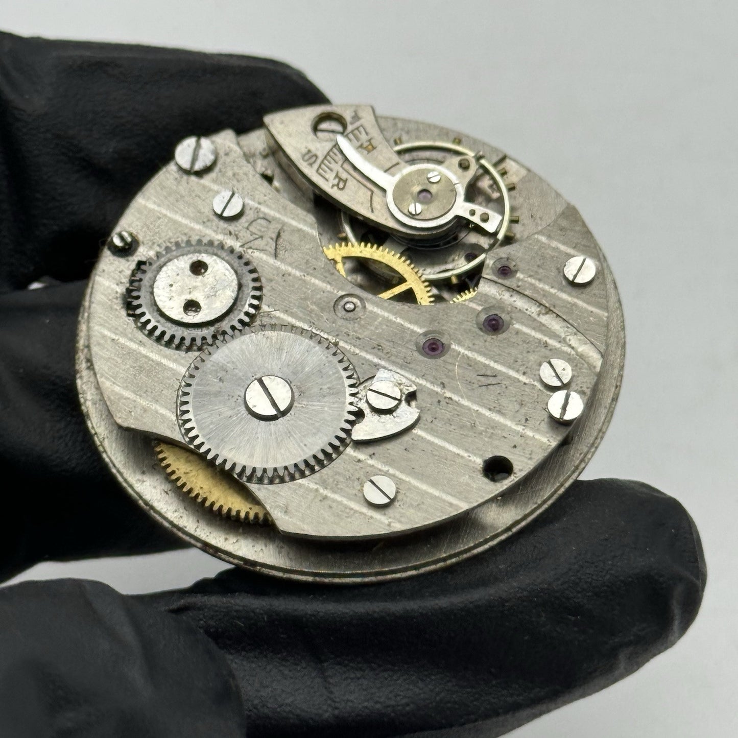 39.5mm Balance Ok Unidentified Interesting Vintage Pocket Watch Movement PARTS