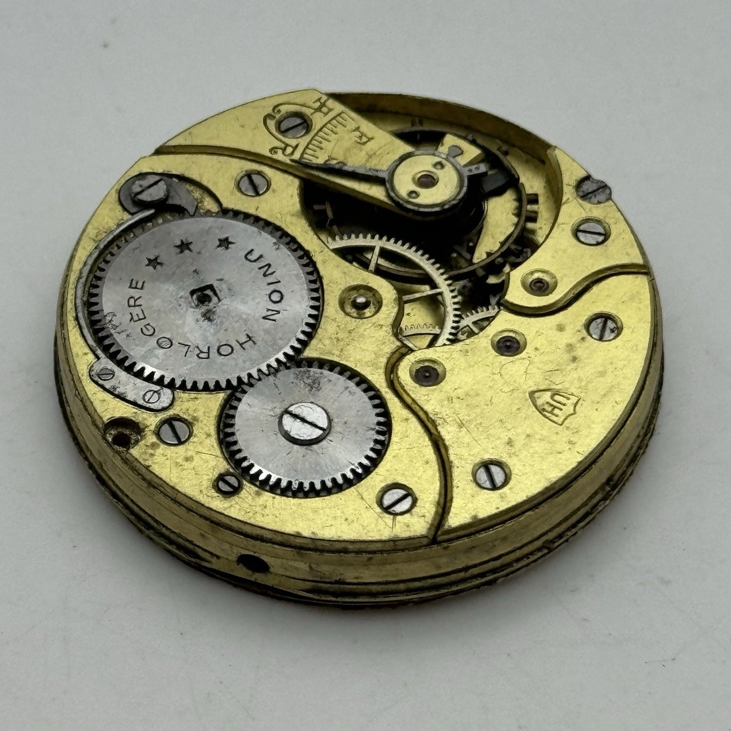42.3mm Interesting Longines Union Horlogere UH Pocket Watch Movement - PARTS
