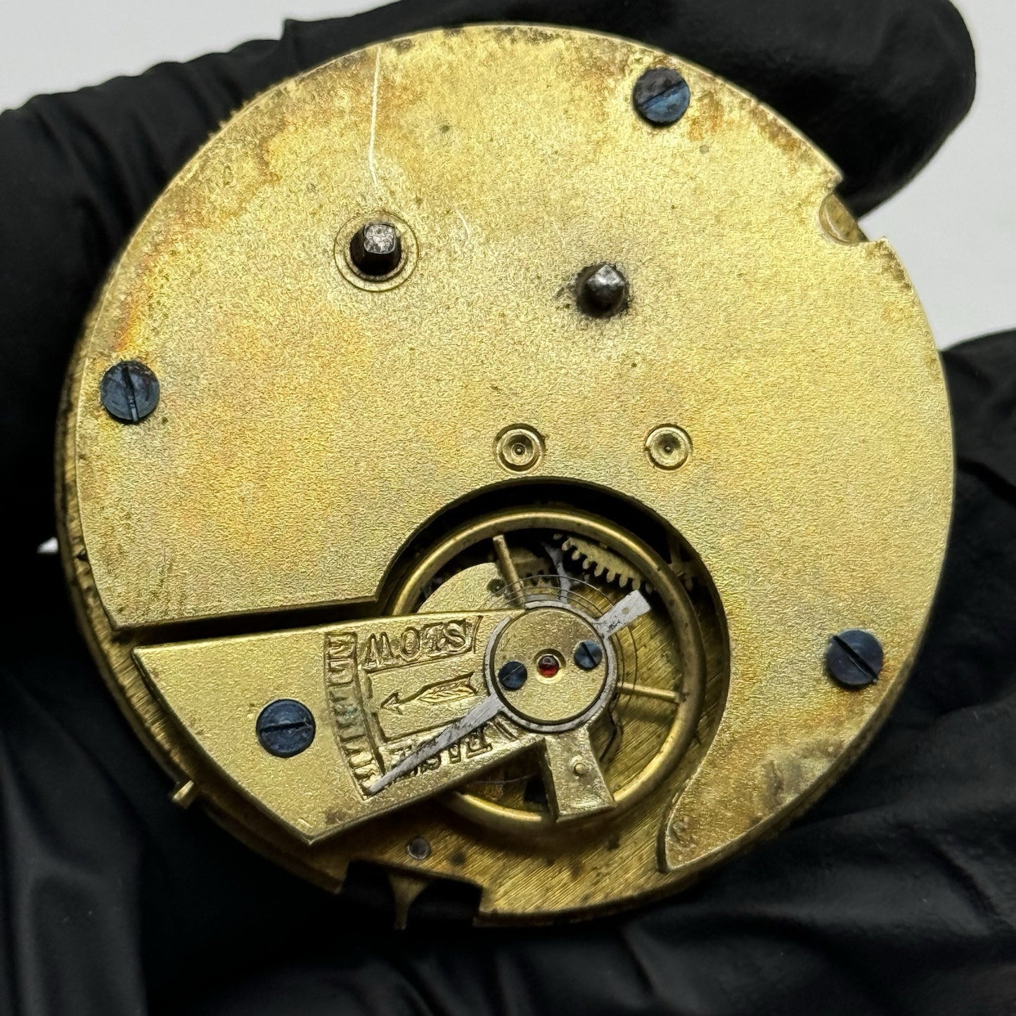 Swiss Specially Examined Centre Seconds Chronograph Pocket Watch Movement PARTS