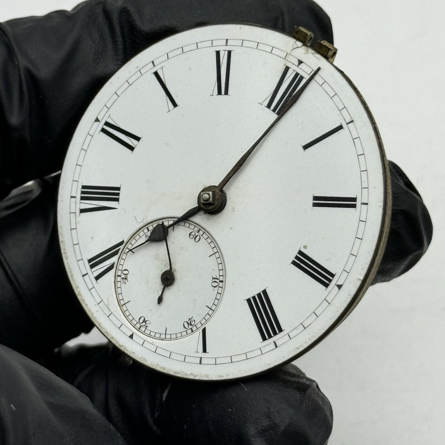 44.7mm Antique Greenock Fusee Pocket Watch Movement - Balance Intact PARTS