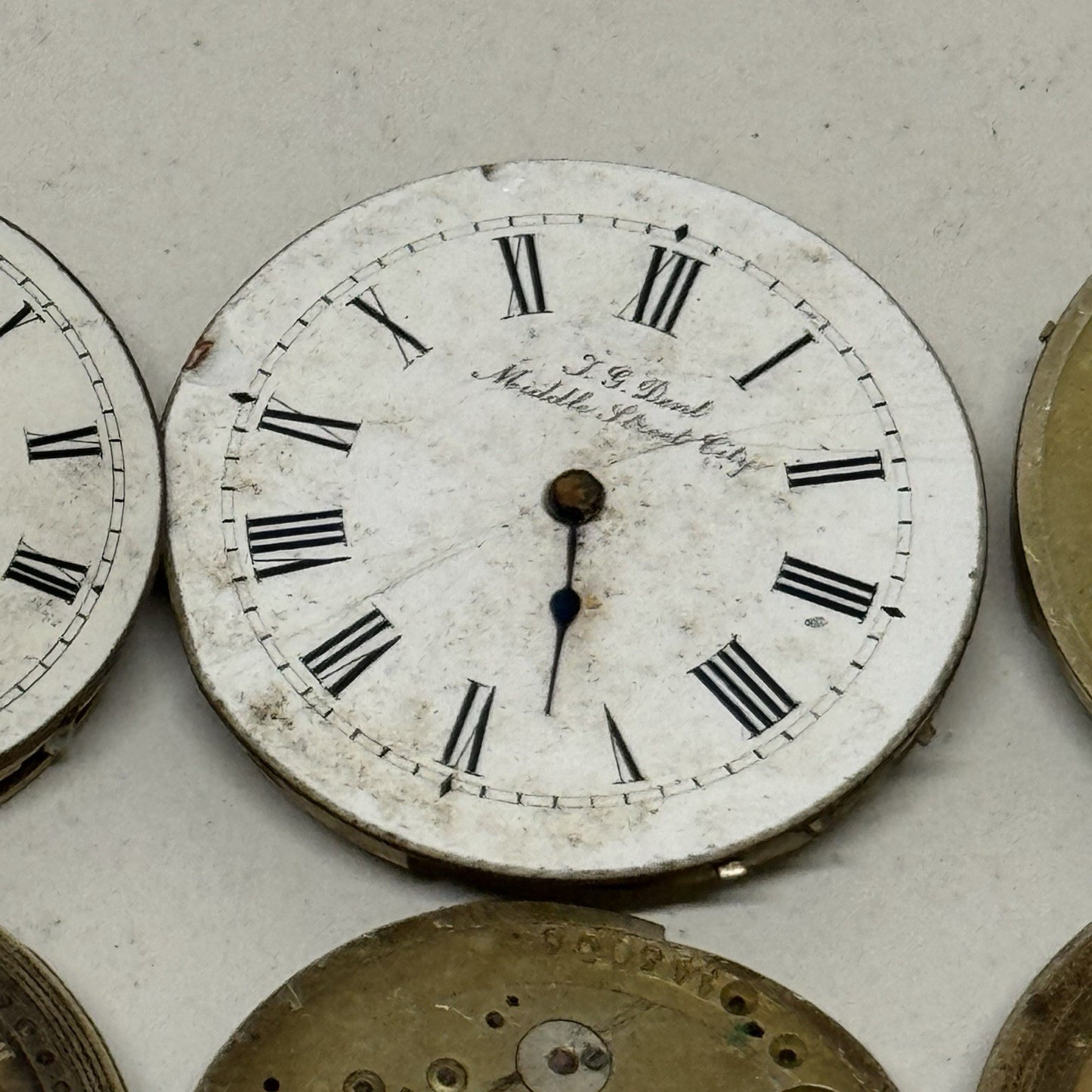 6 x Mixed Antique Pocket Watch Movements Bundle Job Lot Spares Repairs Parts