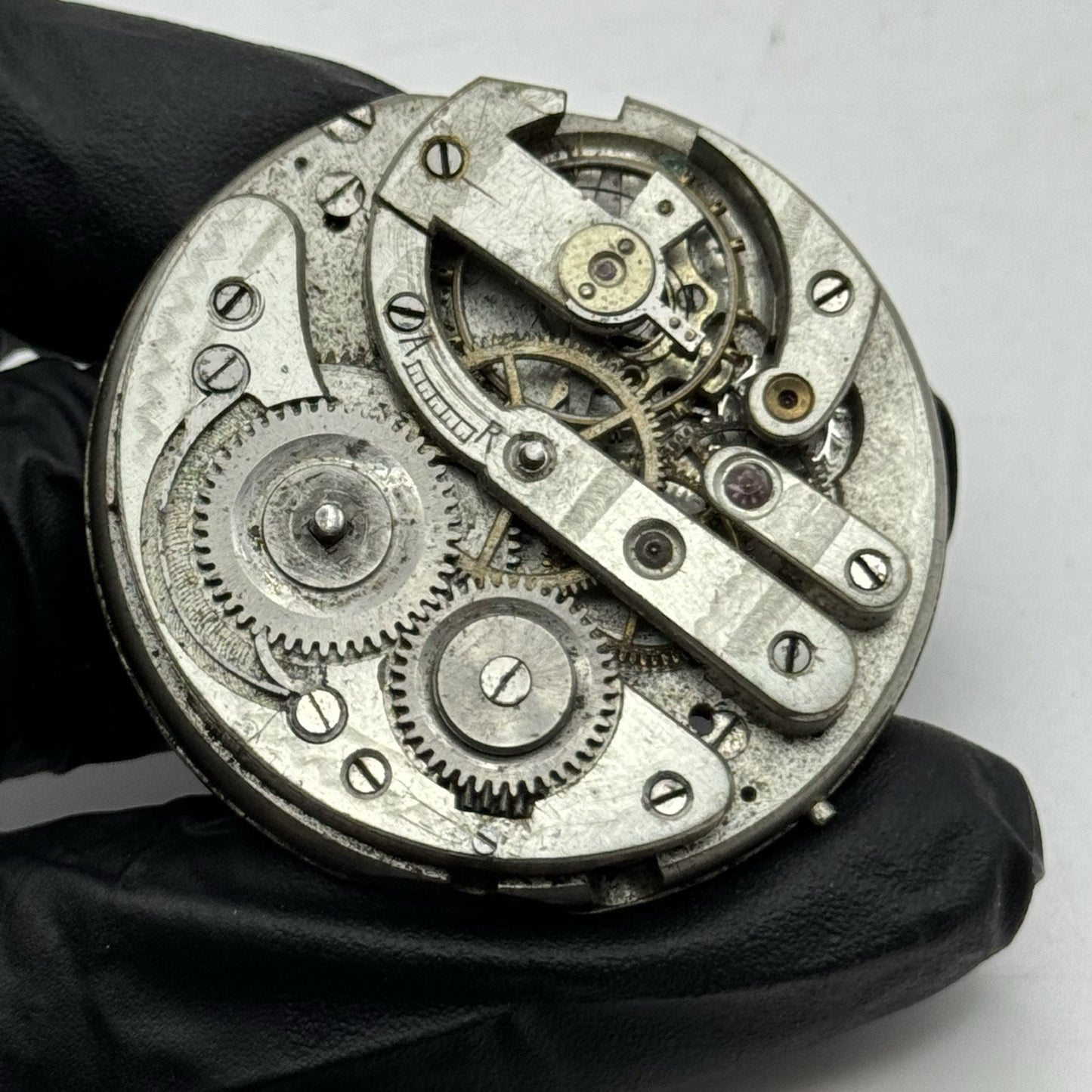45.2mm Interesting Unidentified Vintage Pocket Watch Movement - PARTS REPAIR