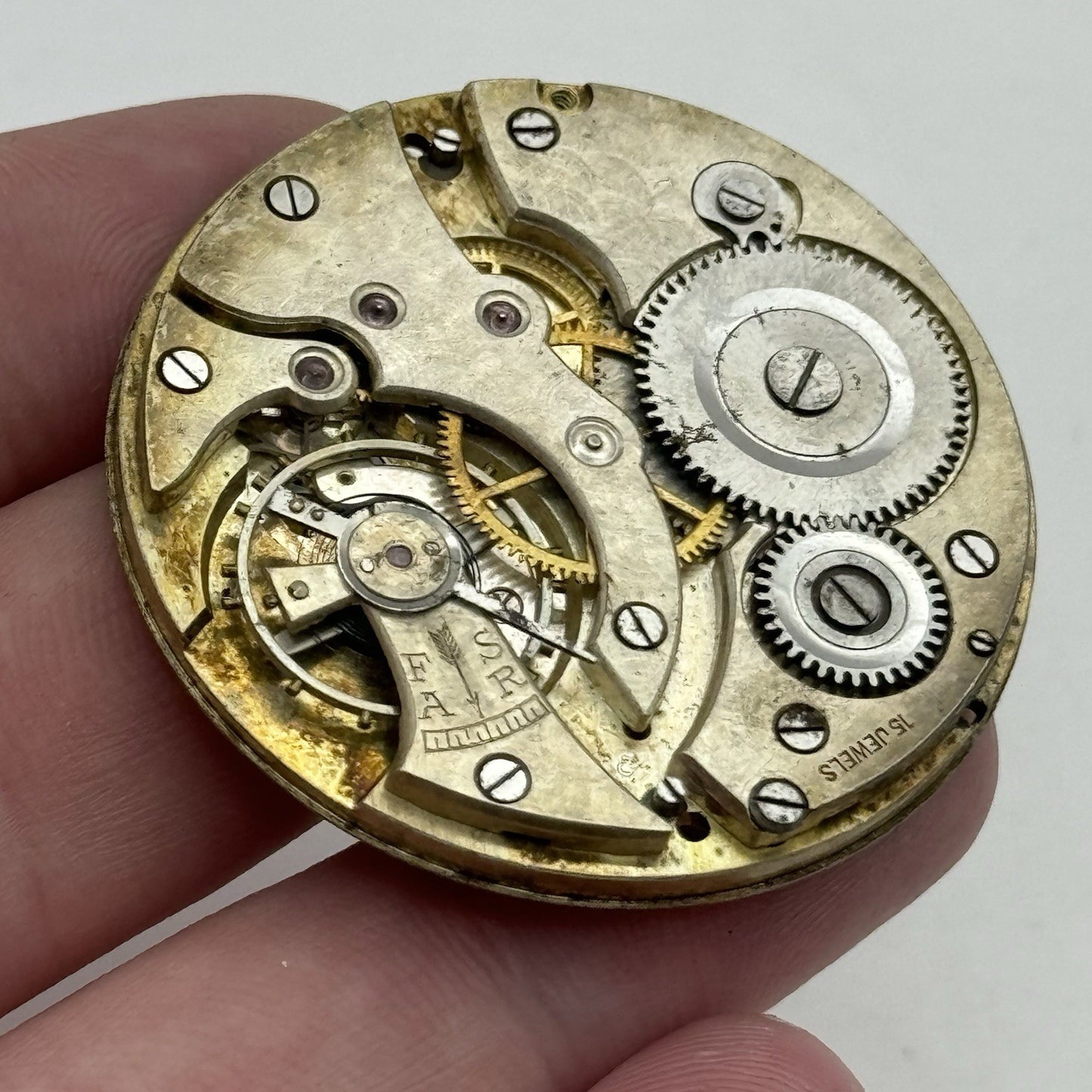 42.8mm High Grade Thin FEF 15 Jewels Pocket Watch Movement PARTS REPAIR SPARES