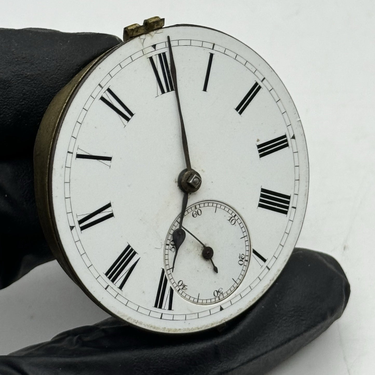 44.7mm Antique Greenock Fusee Pocket Watch Movement - Balance Intact PARTS