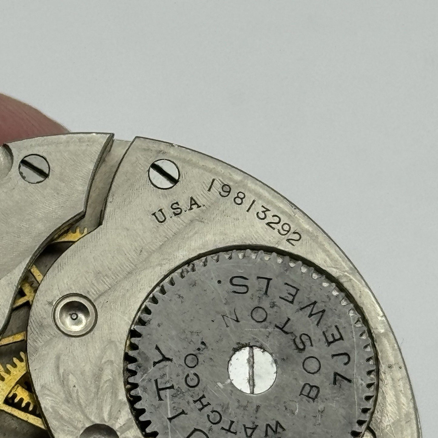 43.3mm Equity Watch Co Boston Open Face American Pocket Watch Movement PARTS