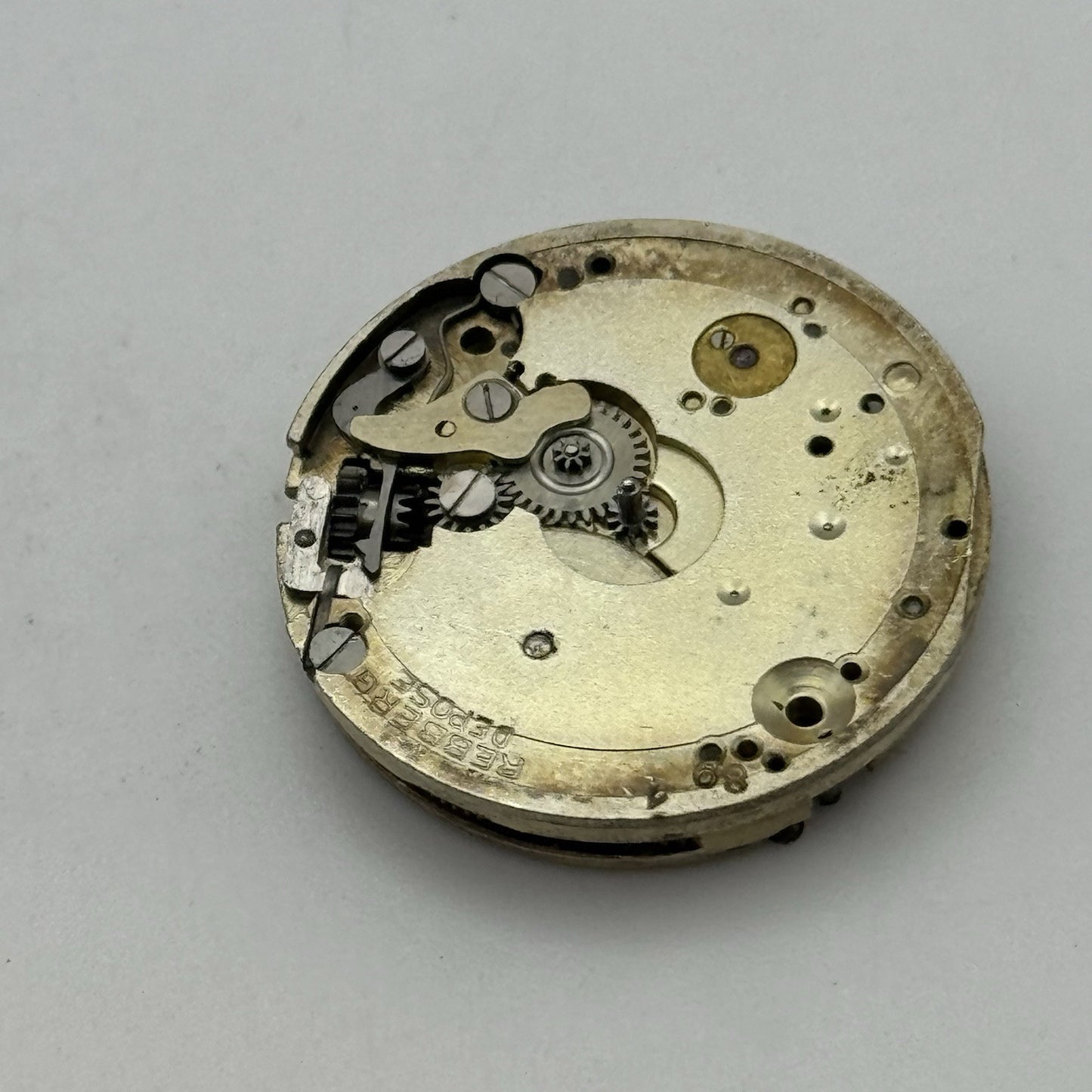25.7mm ROLEX Rebberg 7 Jewels Vintage Manual Wind Watch Movement Dial - RESTORE