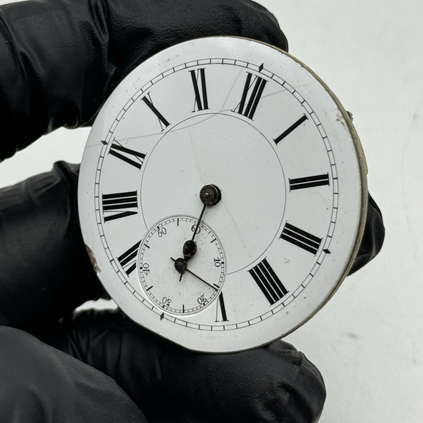 43.3mm Running Antique High Grade Cylinder Escapement Pocket Watch Movement PART