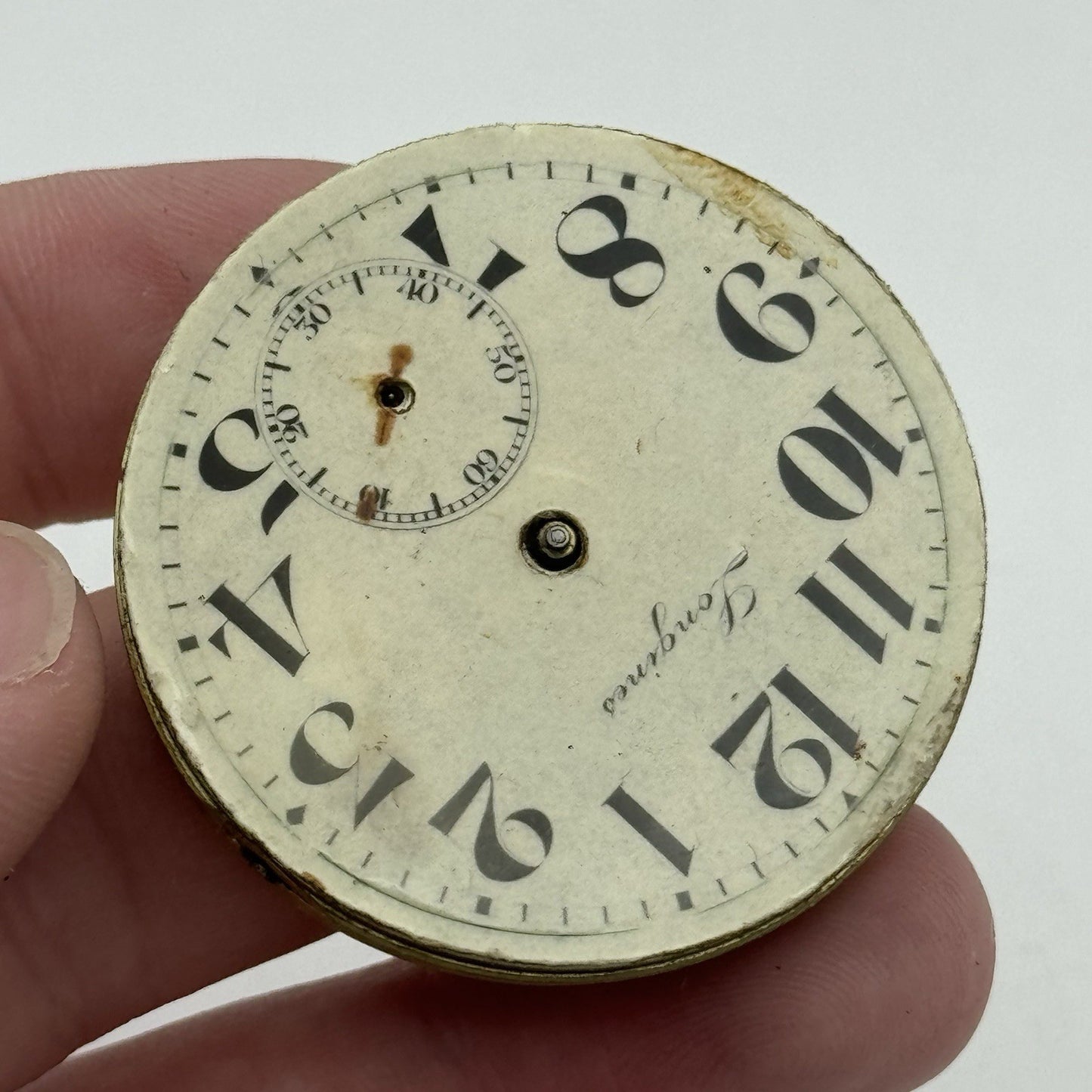 42.3mm Interesting Longines Union Horlogere UH Pocket Watch Movement - PARTS