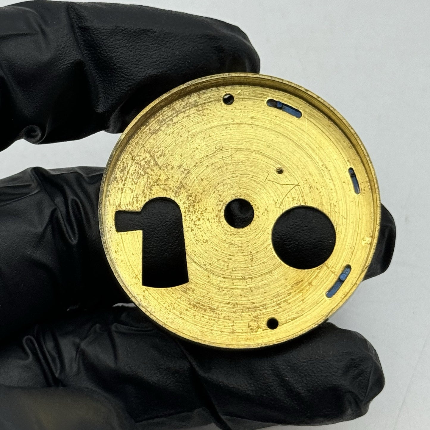 43.7mm Antique Key Wound Pocket Watch Movement - Porcelain Dial PARTS REPAIR