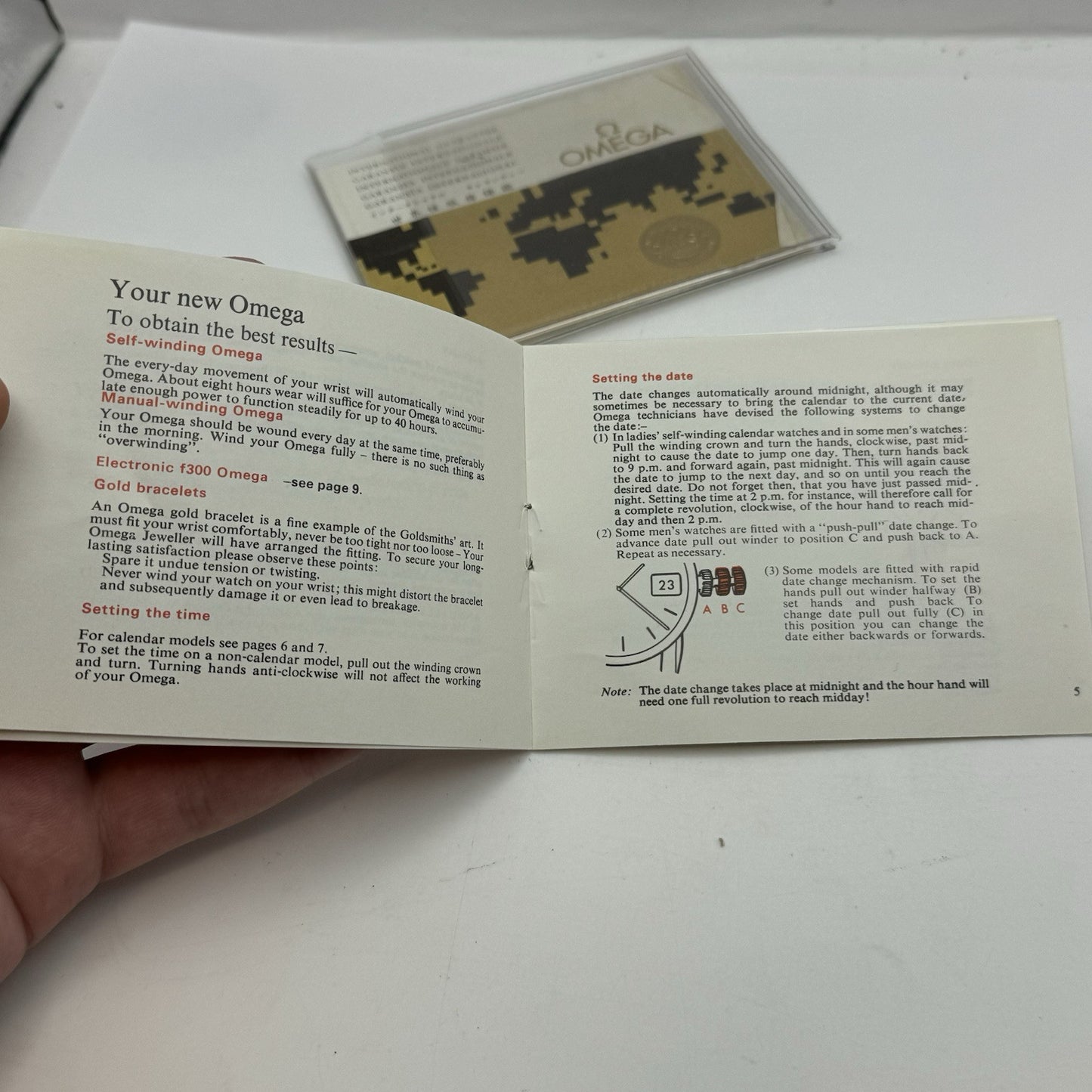 1973 Omega F300 Chronometer International Warantee Papers Saffron Hill London