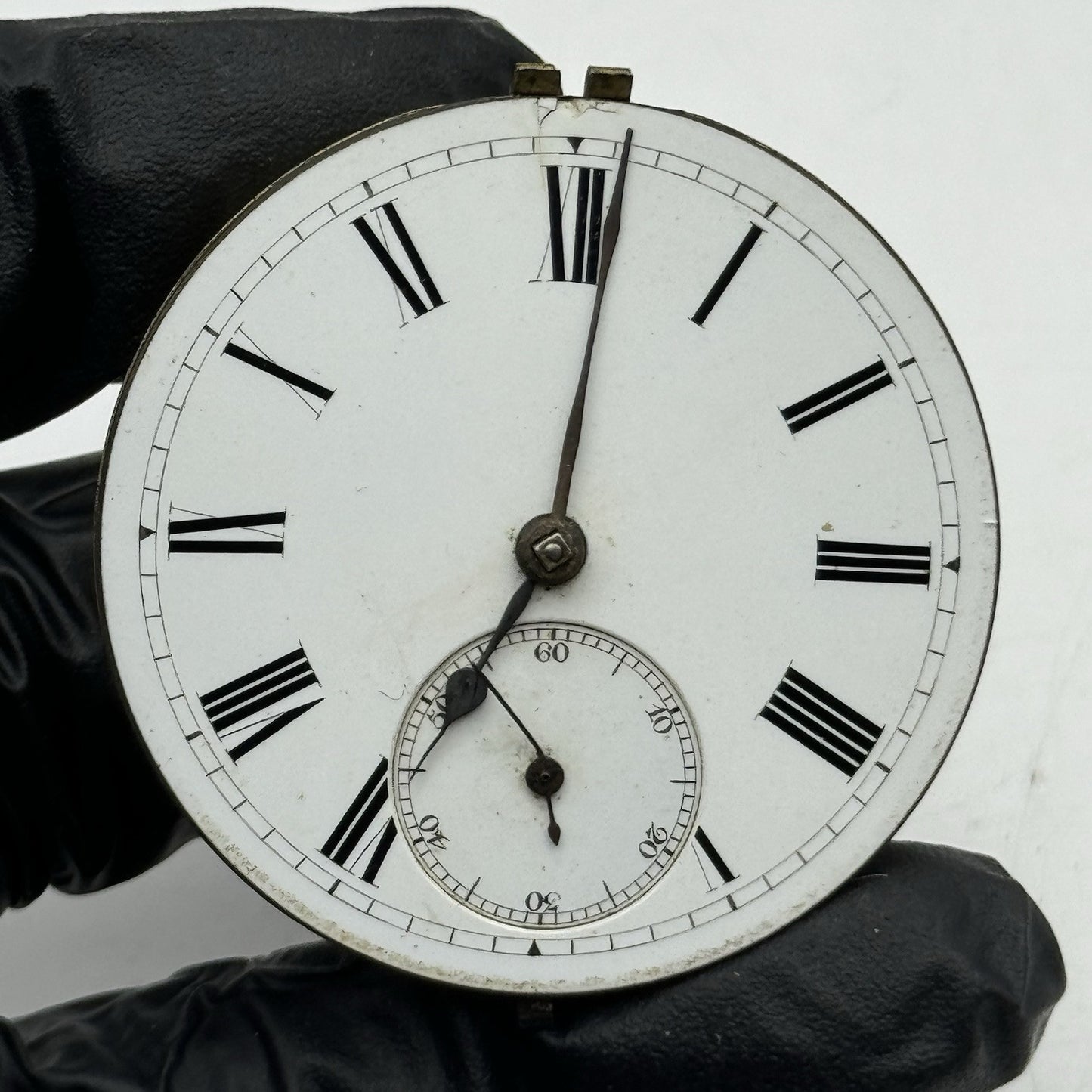 44.7mm Antique Greenock Fusee Pocket Watch Movement - Balance Intact PARTS