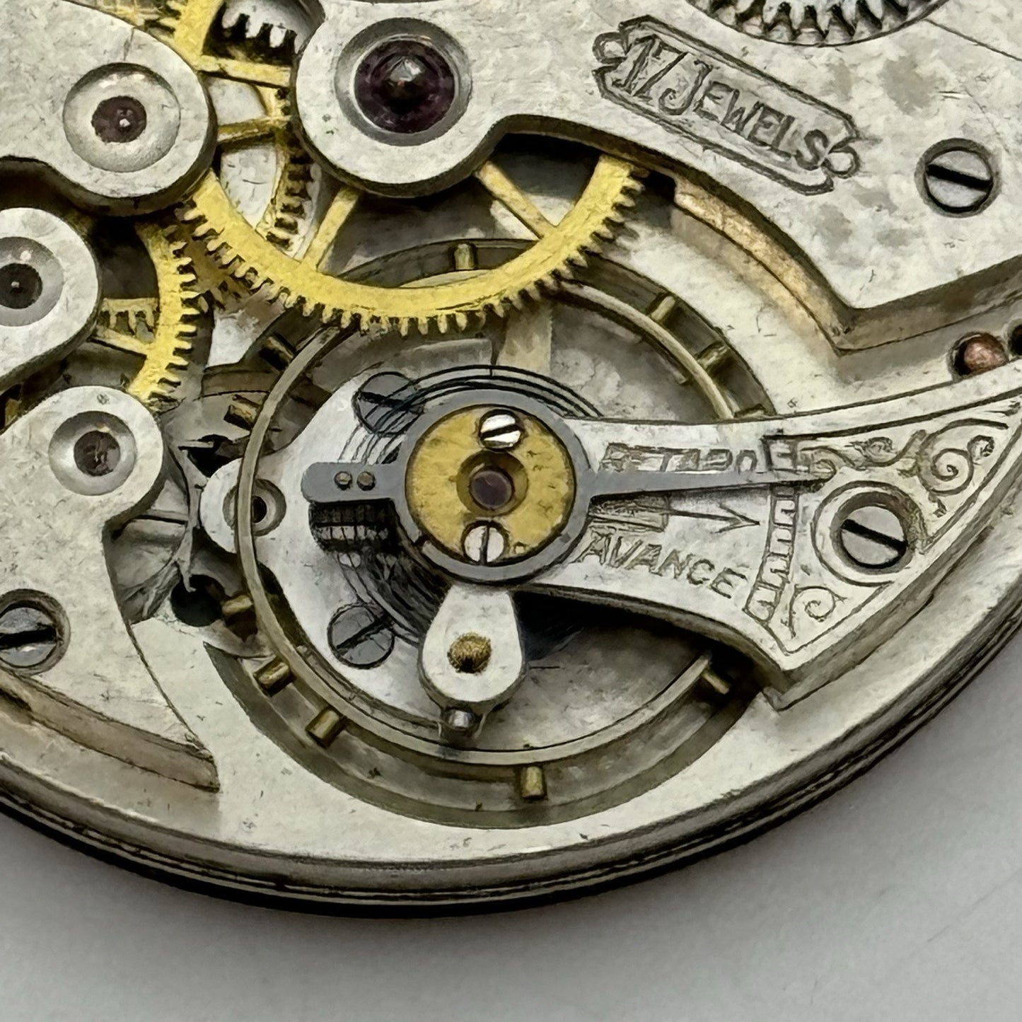 41.5mm High Grade Unidentified 17 Jewels Swiss Pocket Watch Movement - PARTS