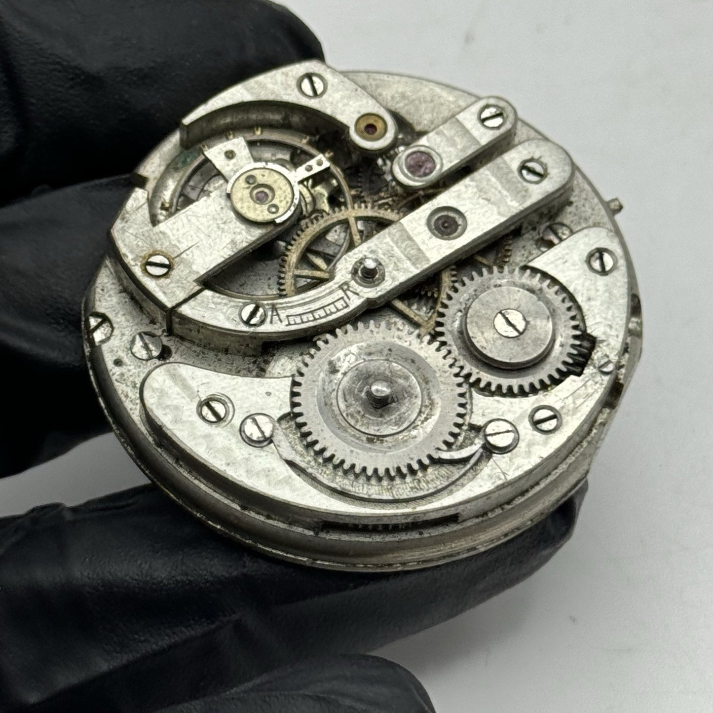 45.2mm Interesting Unidentified Vintage Pocket Watch Movement - PARTS REPAIR