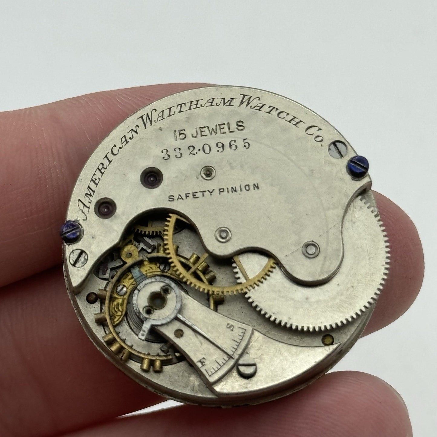 6S Antique Waltham Grade F Model 1873 Hunter Pocket Watch Movement PARTS REPAIR