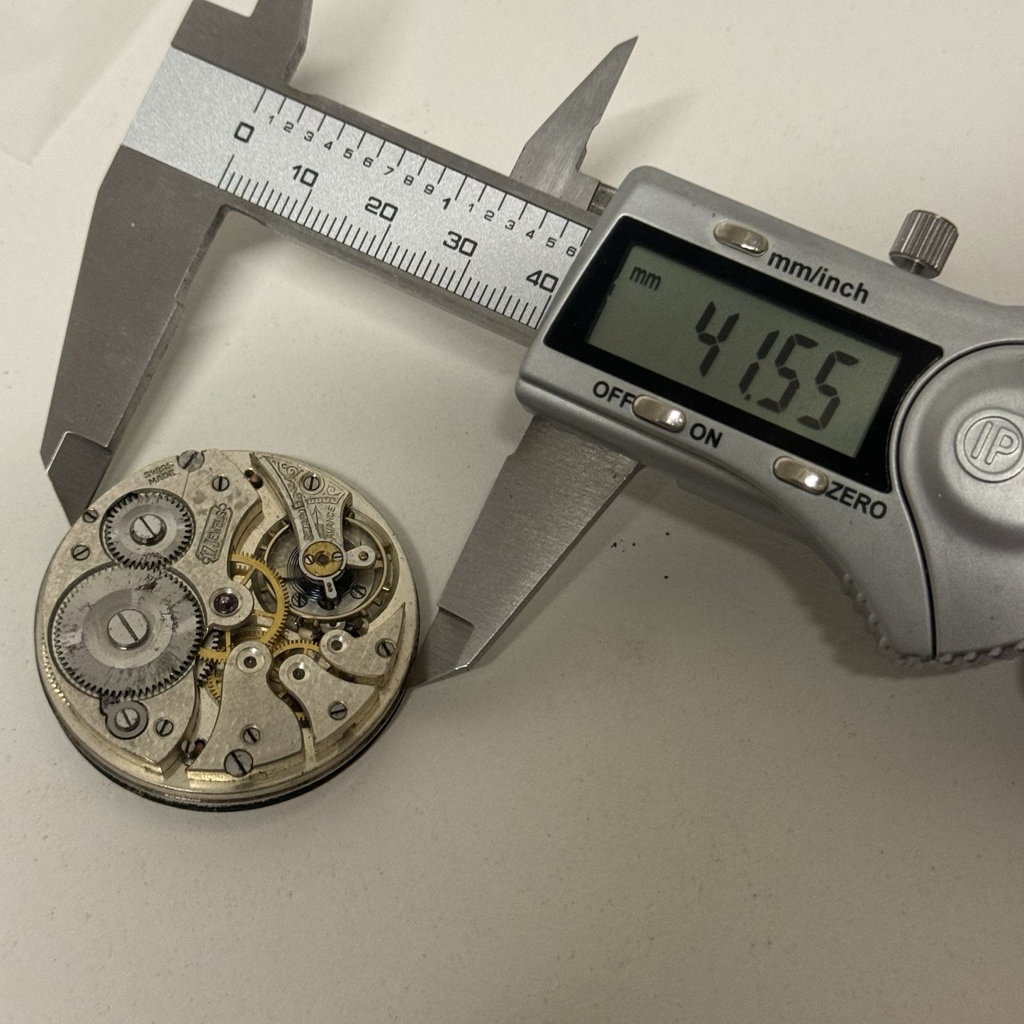 41.5mm High Grade Unidentified 17 Jewels Swiss Pocket Watch Movement - PARTS