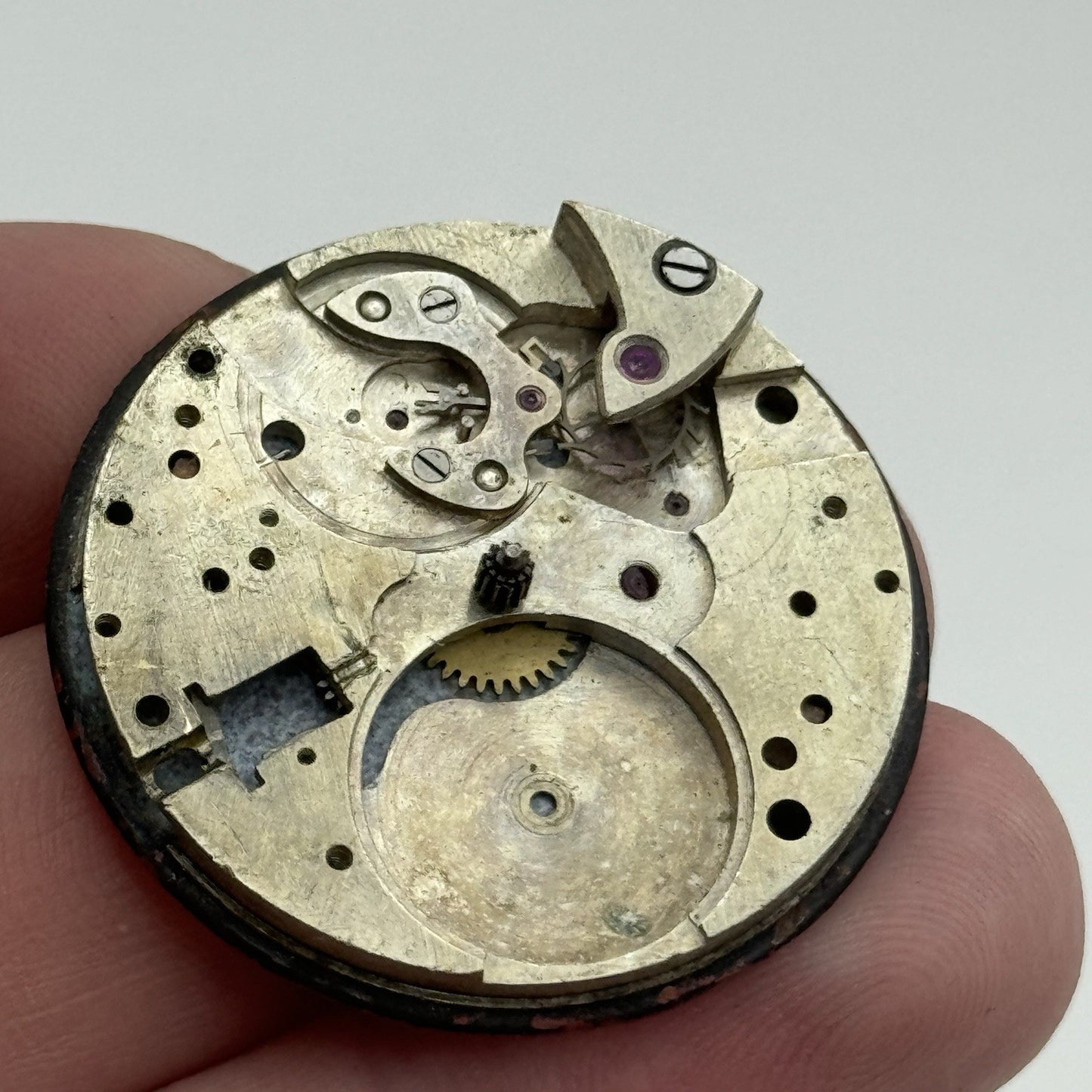 34mm West End Watch Secundus Vintage Trench Watch Dial Hands Main Plate PARTS