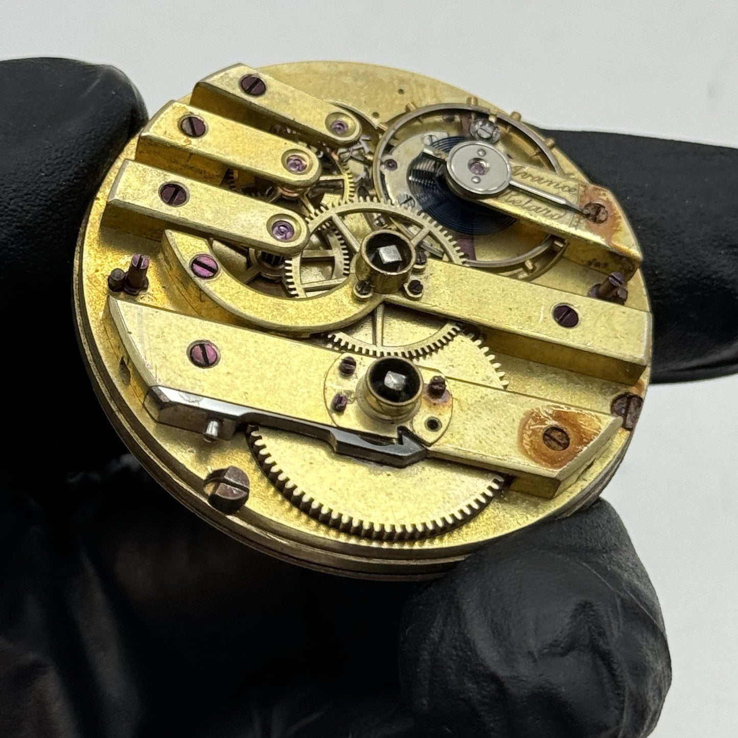 43.3mm Running Antique High Grade Cylinder Escapement Pocket Watch Movement PART