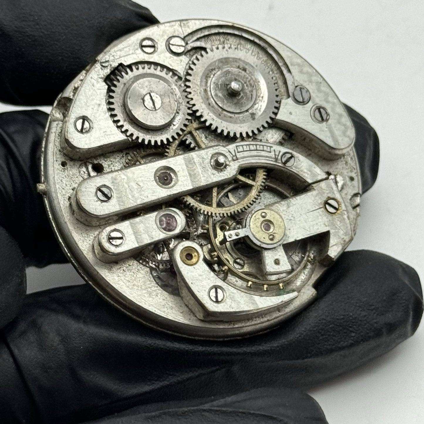 45.2mm Interesting Unidentified Vintage Pocket Watch Movement - PARTS REPAIR