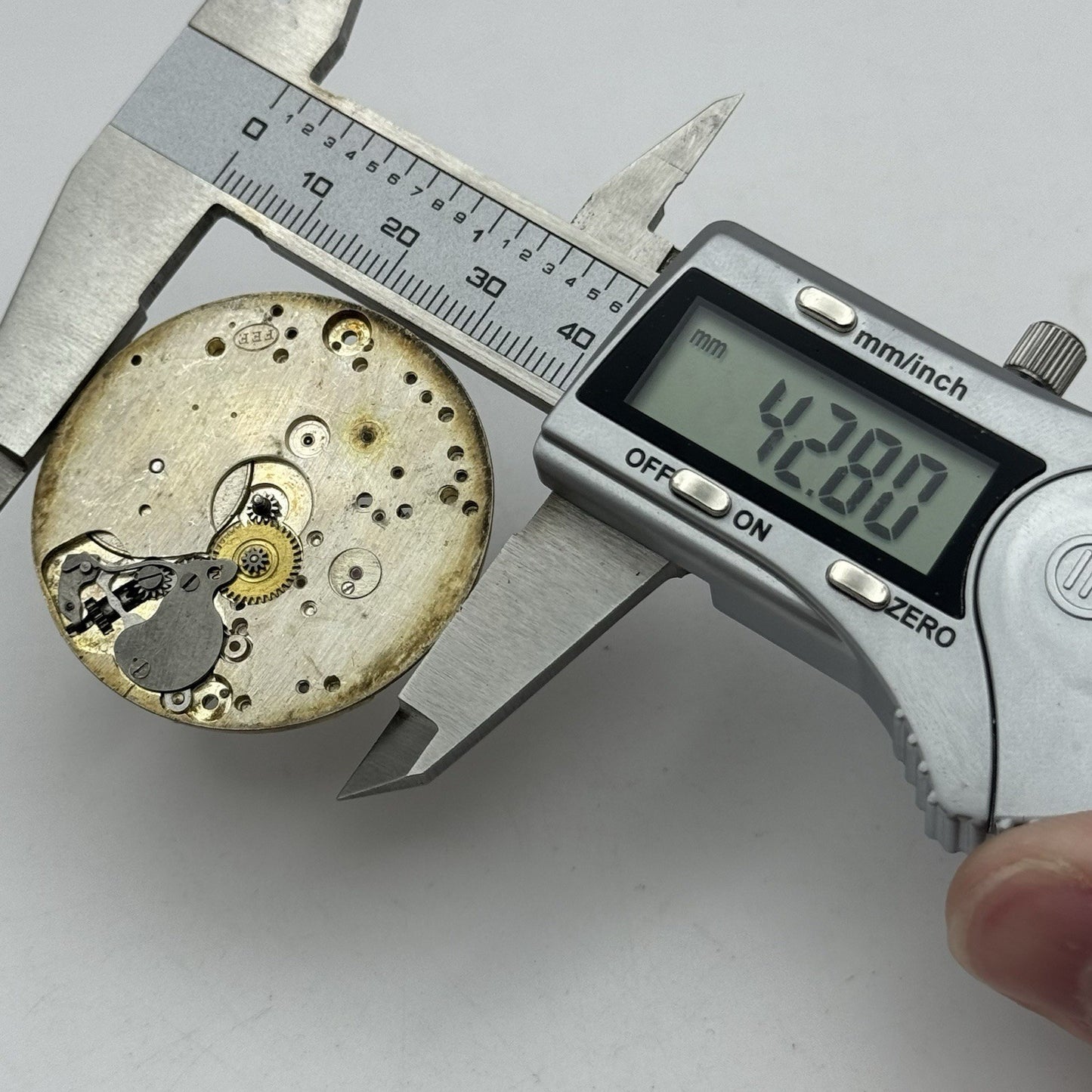 42.8mm High Grade Thin FEF 15 Jewels Pocket Watch Movement PARTS REPAIR SPARES