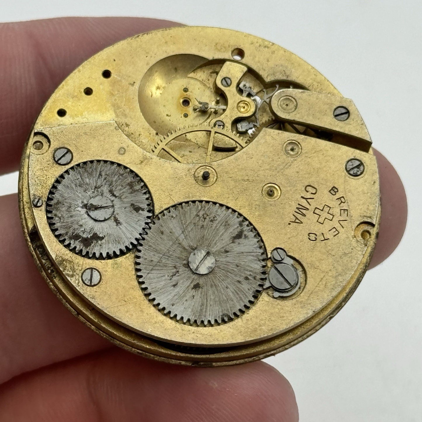 42.8mm Brevete Cyma Modele Depose Partial Vintage Pocket Watch PARTS REPAIR