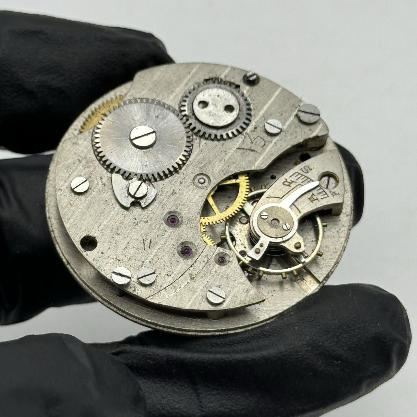 39.5mm Balance Ok Unidentified Interesting Vintage Pocket Watch Movement PARTS