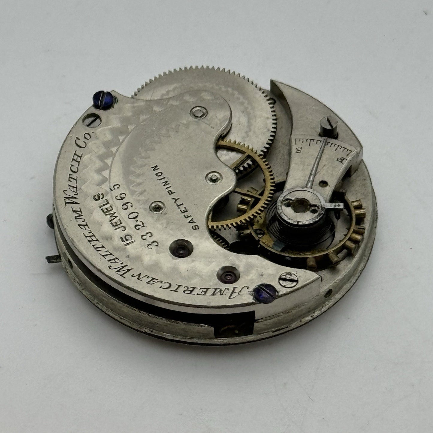 6S Antique Waltham Grade F Model 1873 Hunter Pocket Watch Movement PARTS REPAIR
