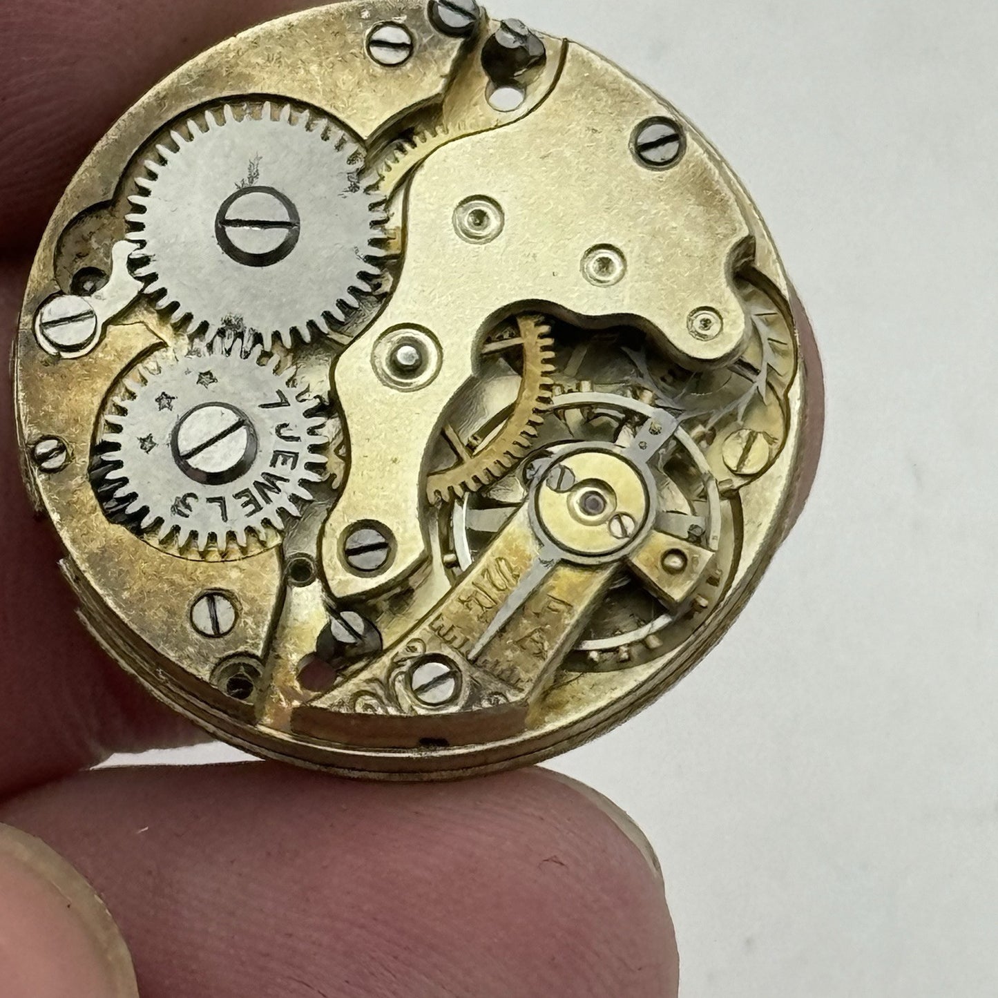 25.7mm ROLEX Rebberg 7 Jewels Vintage Manual Wind Watch Movement Dial - RESTORE