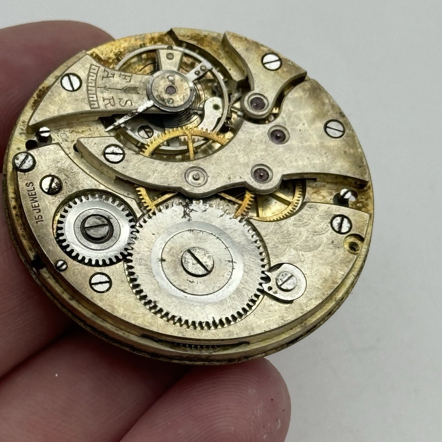 42.8mm High Grade Thin FEF 15 Jewels Pocket Watch Movement PARTS REPAIR SPARES
