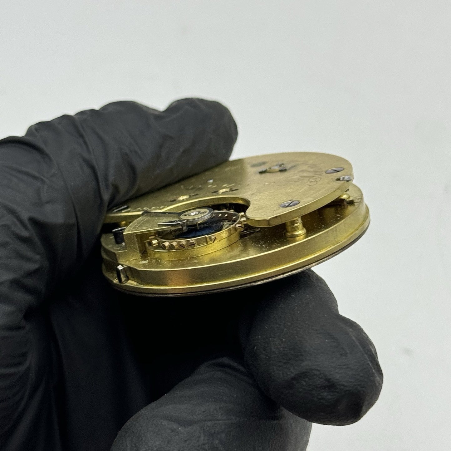 45mm Antique English Chronograph John Hewitt & Son Pocket Watch Movement - PARTS