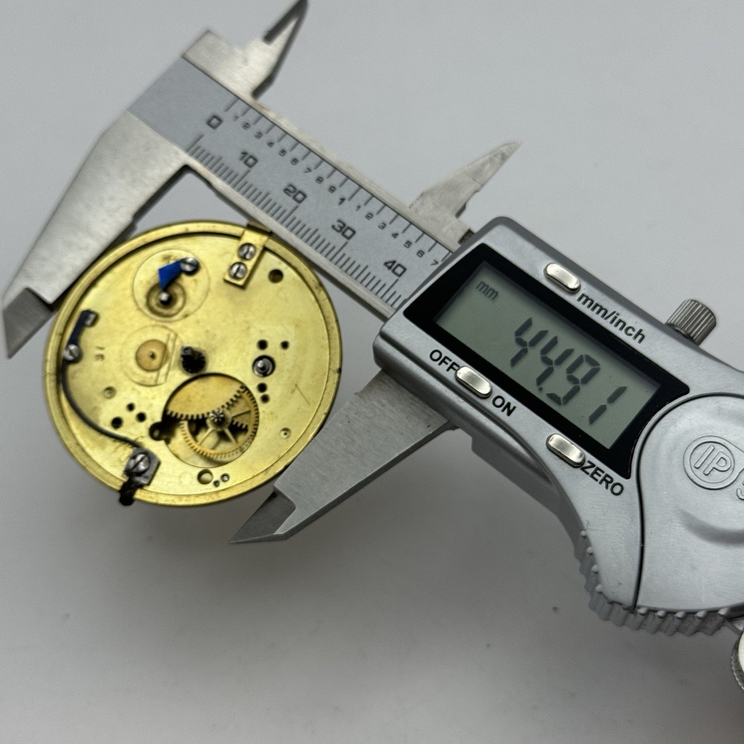44.9mm Antique Perth & Dunkeld Fusee Pocket Watch Movement - Chain Missing PARTS