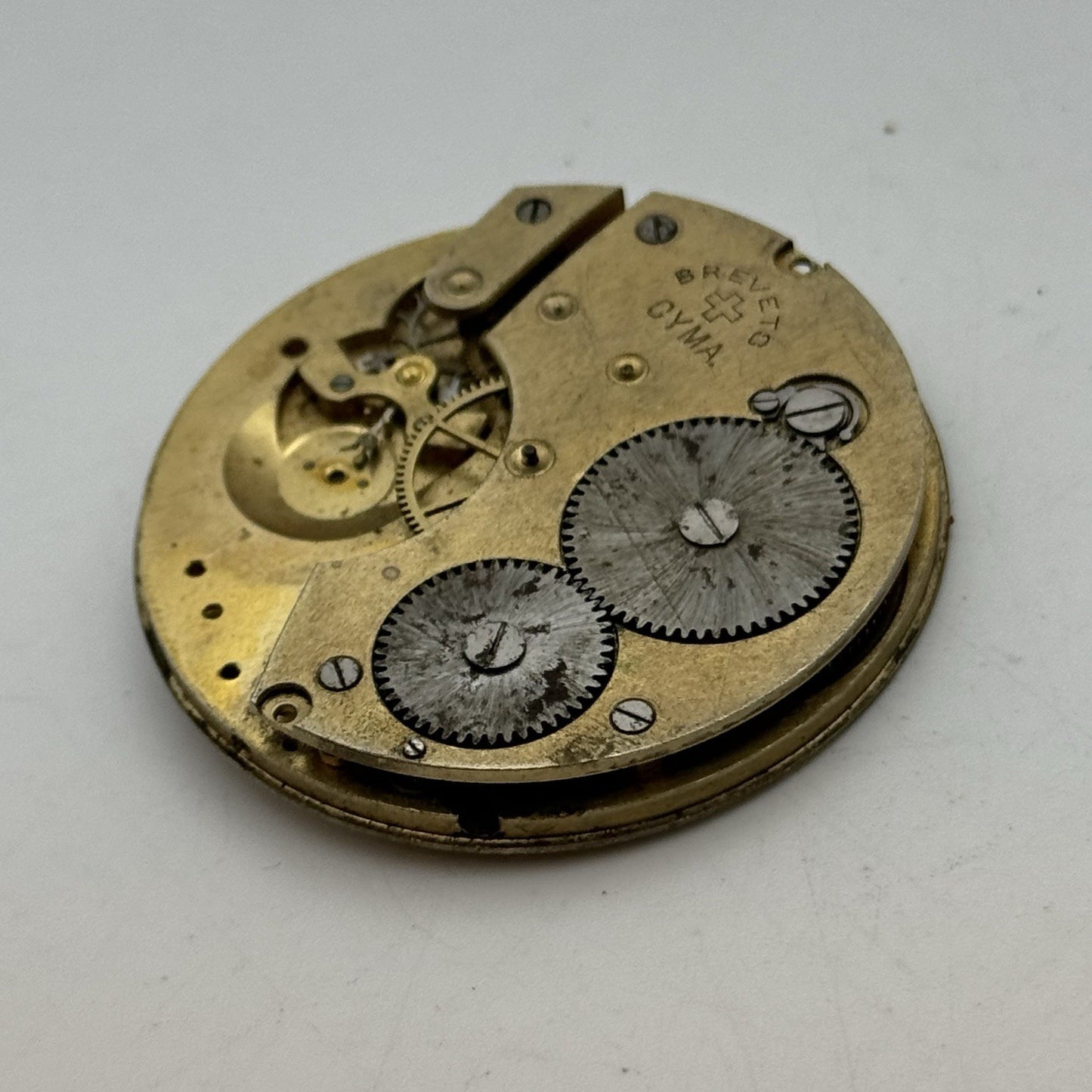 42.8mm Brevete Cyma Modele Depose Partial Vintage Pocket Watch PARTS REPAIR