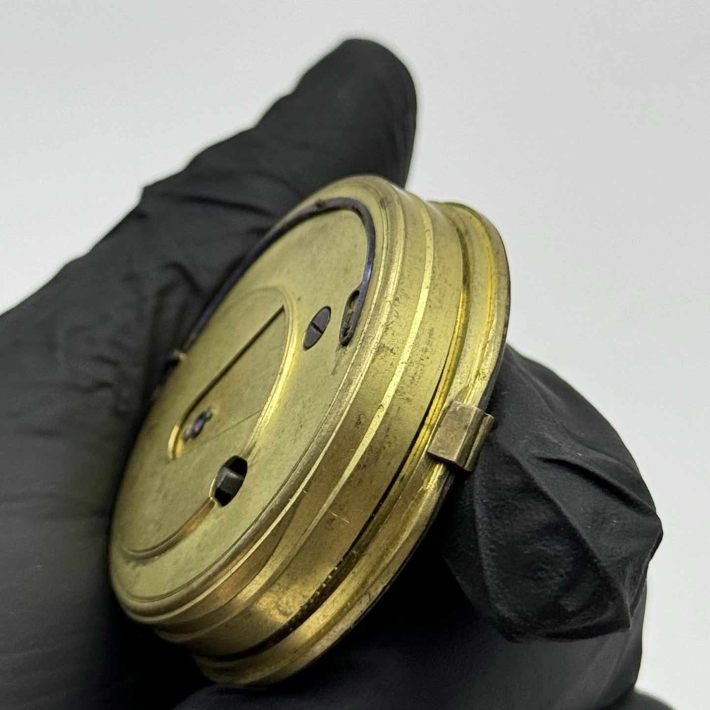 46.5mm Antique David Abrahams Manchester Key Wound Pocket Watch Movement PARTS
