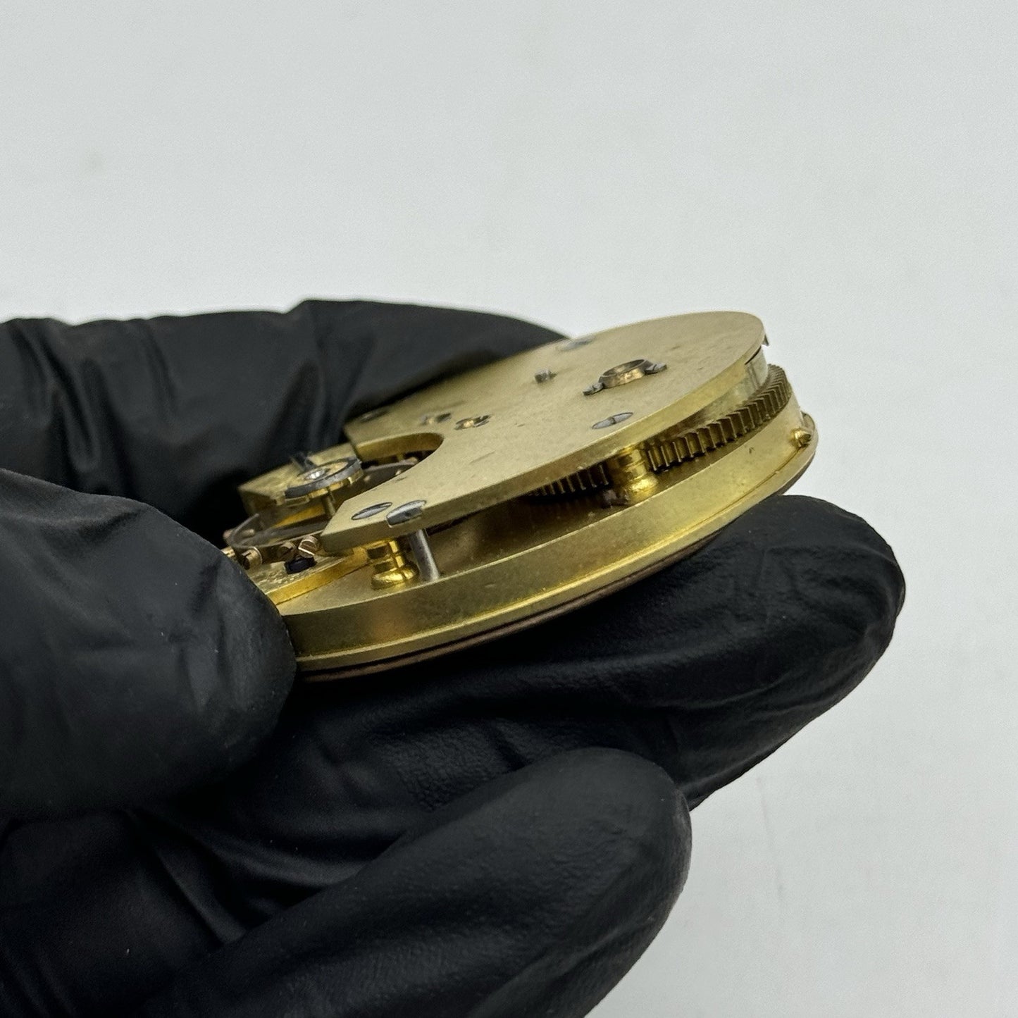 47.2mm Antique English Chronograph Pocket Watch Movement - PARTS REPAIR SPARES