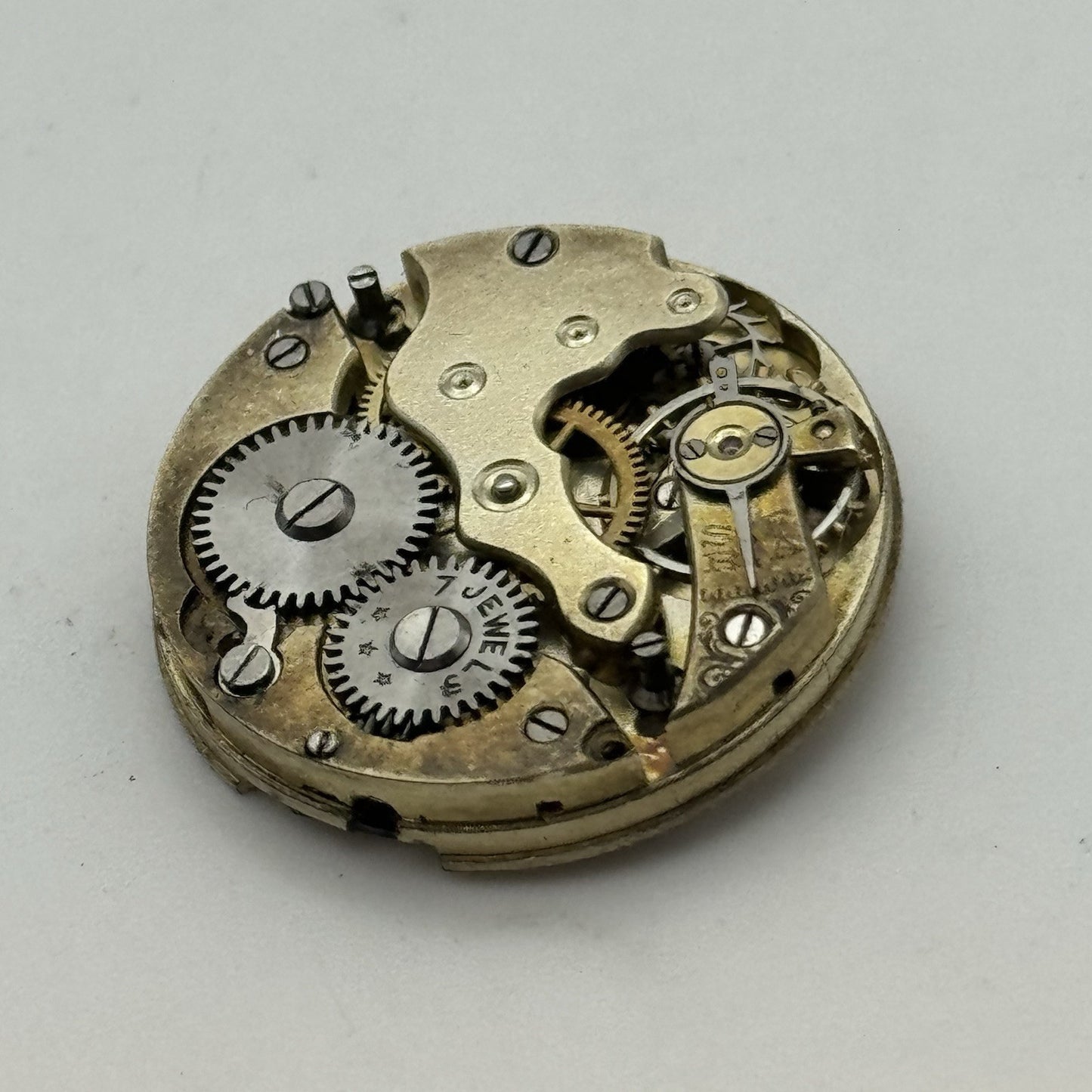 25.7mm ROLEX Rebberg 7 Jewels Vintage Manual Wind Watch Movement Dial - RESTORE