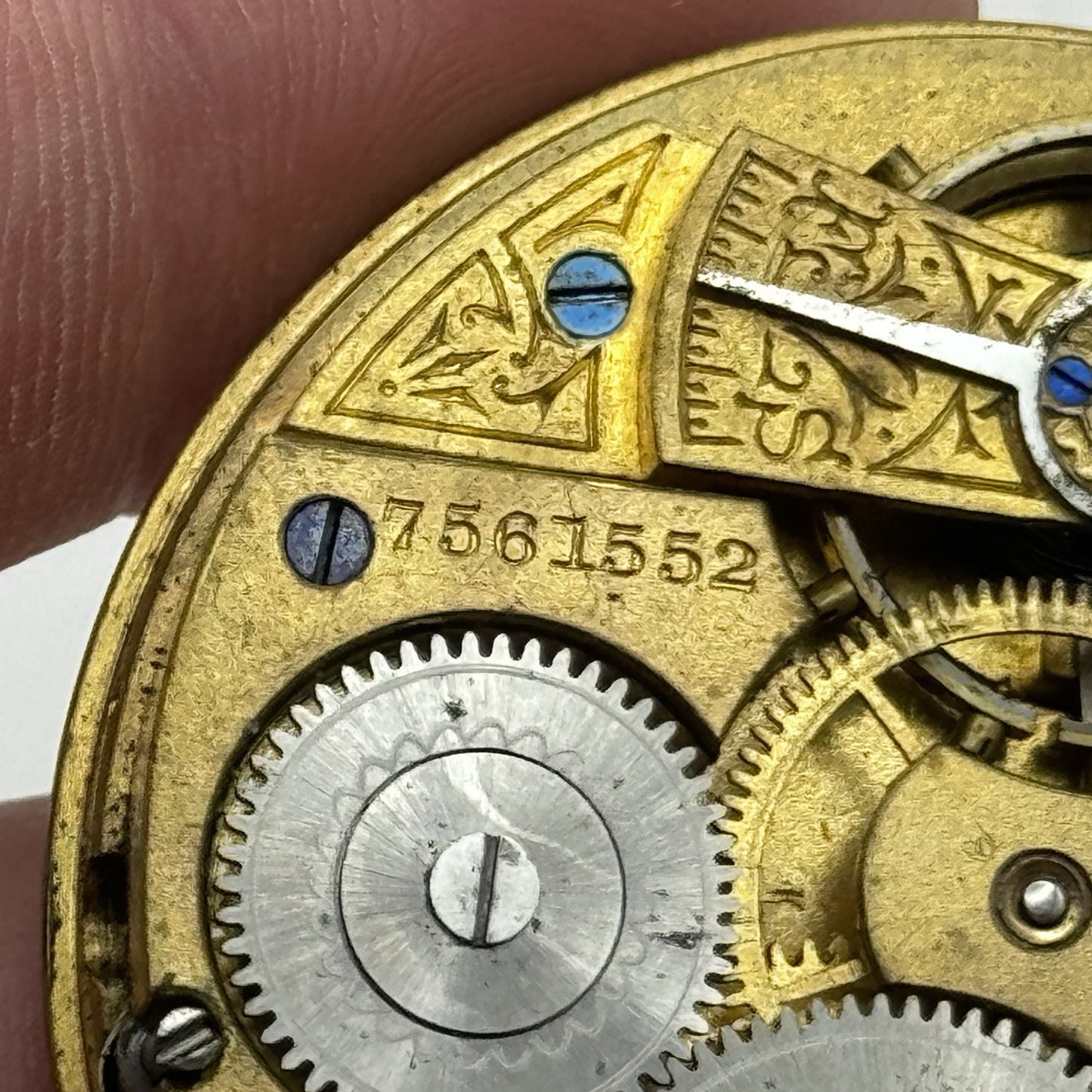 16S Antique Waltham Bond St Model 1888 Open Face Pocket Watch Movement PARTS