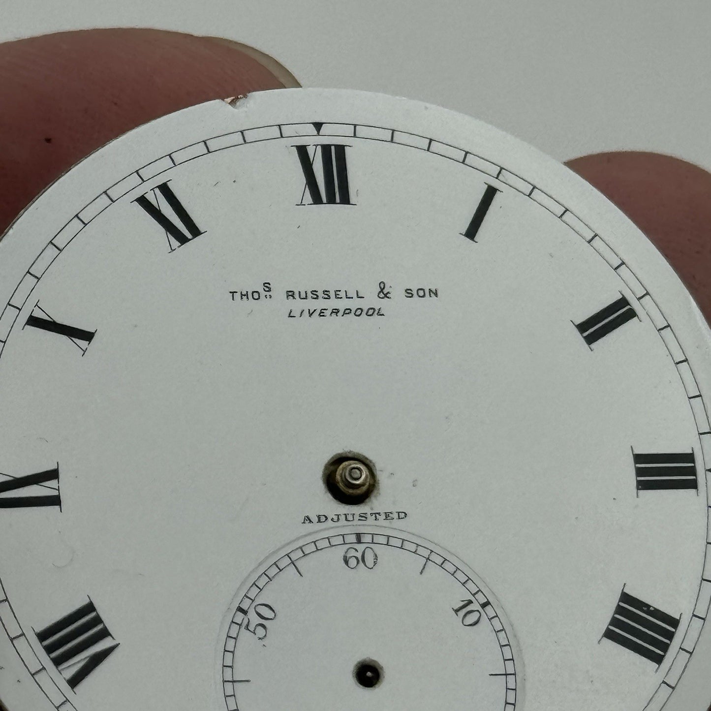 40.9mm High Grade Thomas Russell & Son Open Face Pocket Watch Movement PARTS