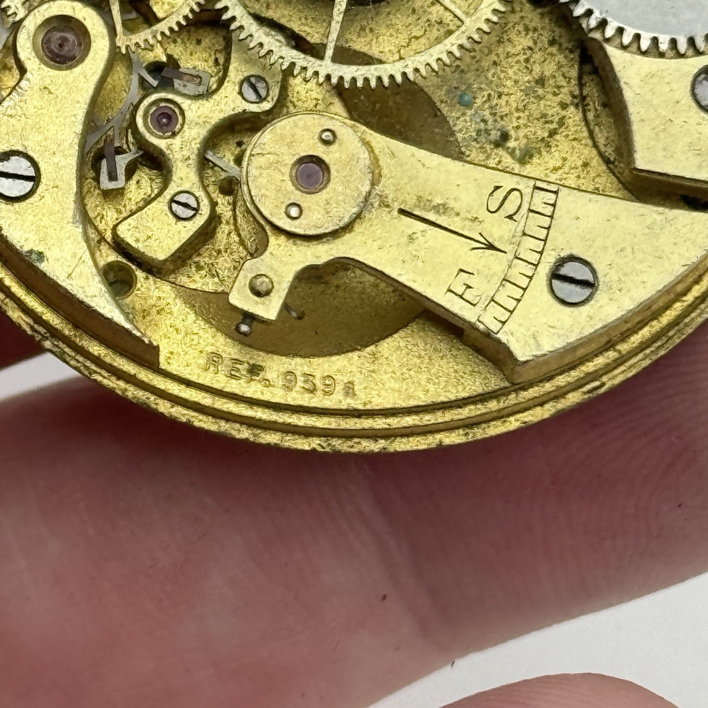 43.1mm J W Benson Ref 939a Manual Wind Swiss Pocket Watch Movement PARTS REPAIR