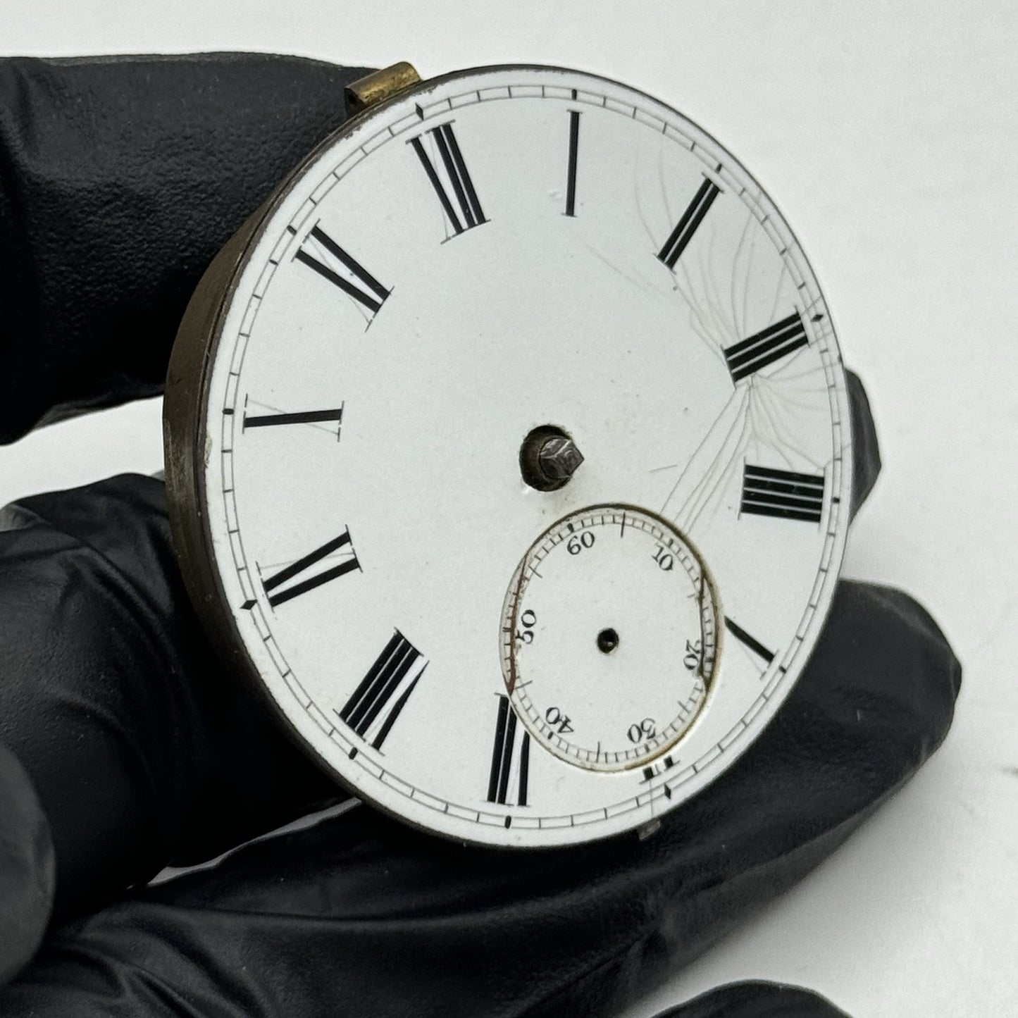 43.3mm Antique J Myers English Key Wound Fusee Pocket Watch Movement - PARTS