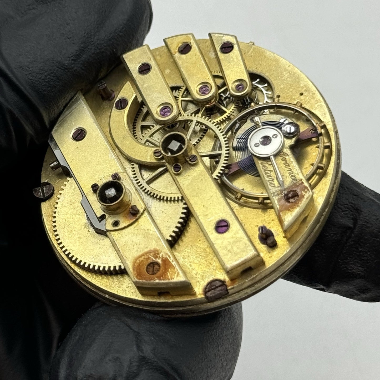 43.3mm Running Antique High Grade Cylinder Escapement Pocket Watch Movement PART