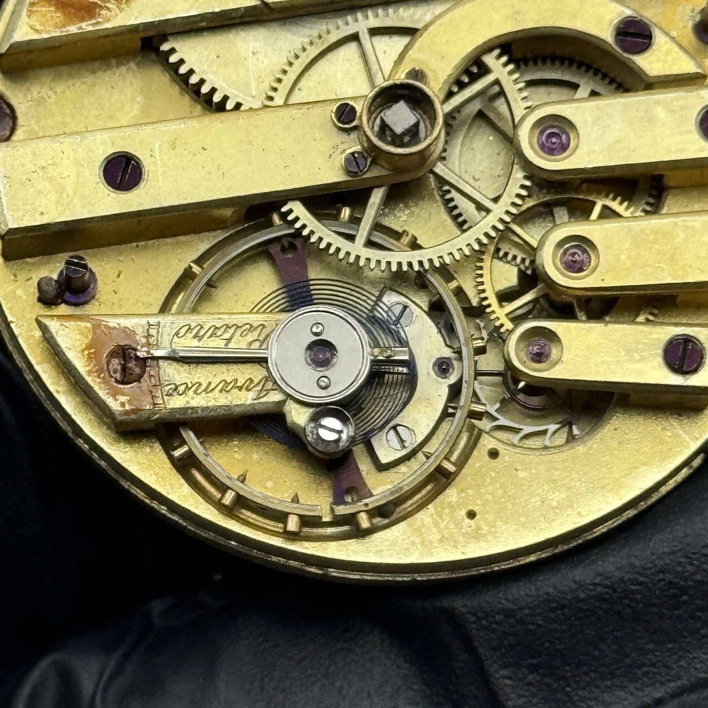 43.3mm Running Antique High Grade Cylinder Escapement Pocket Watch Movement PART