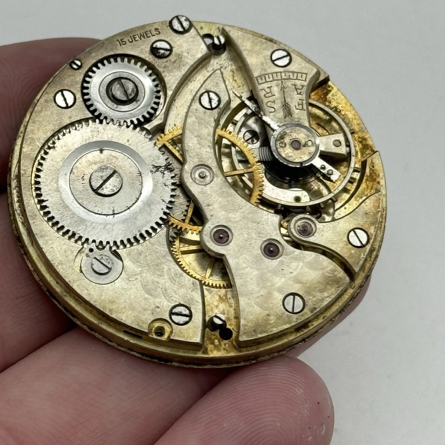 42.8mm High Grade Thin FEF 15 Jewels Pocket Watch Movement PARTS REPAIR SPARES