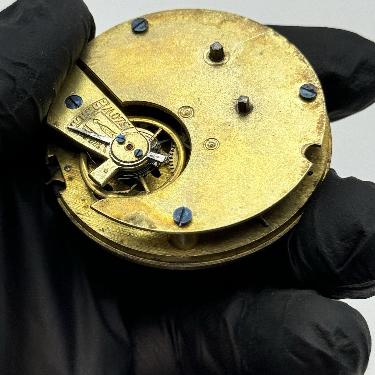 Swiss Specially Examined Centre Seconds Chronograph Pocket Watch Movement PARTS