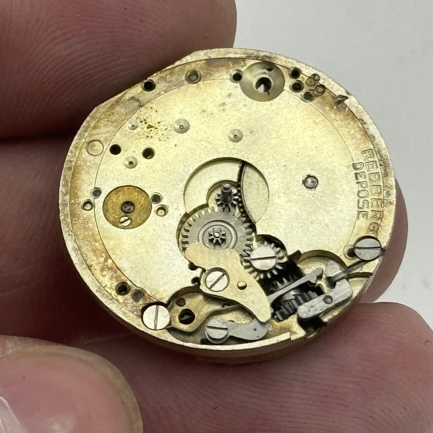 25.7mm ROLEX Rebberg 7 Jewels Vintage Manual Wind Watch Movement Dial - RESTORE