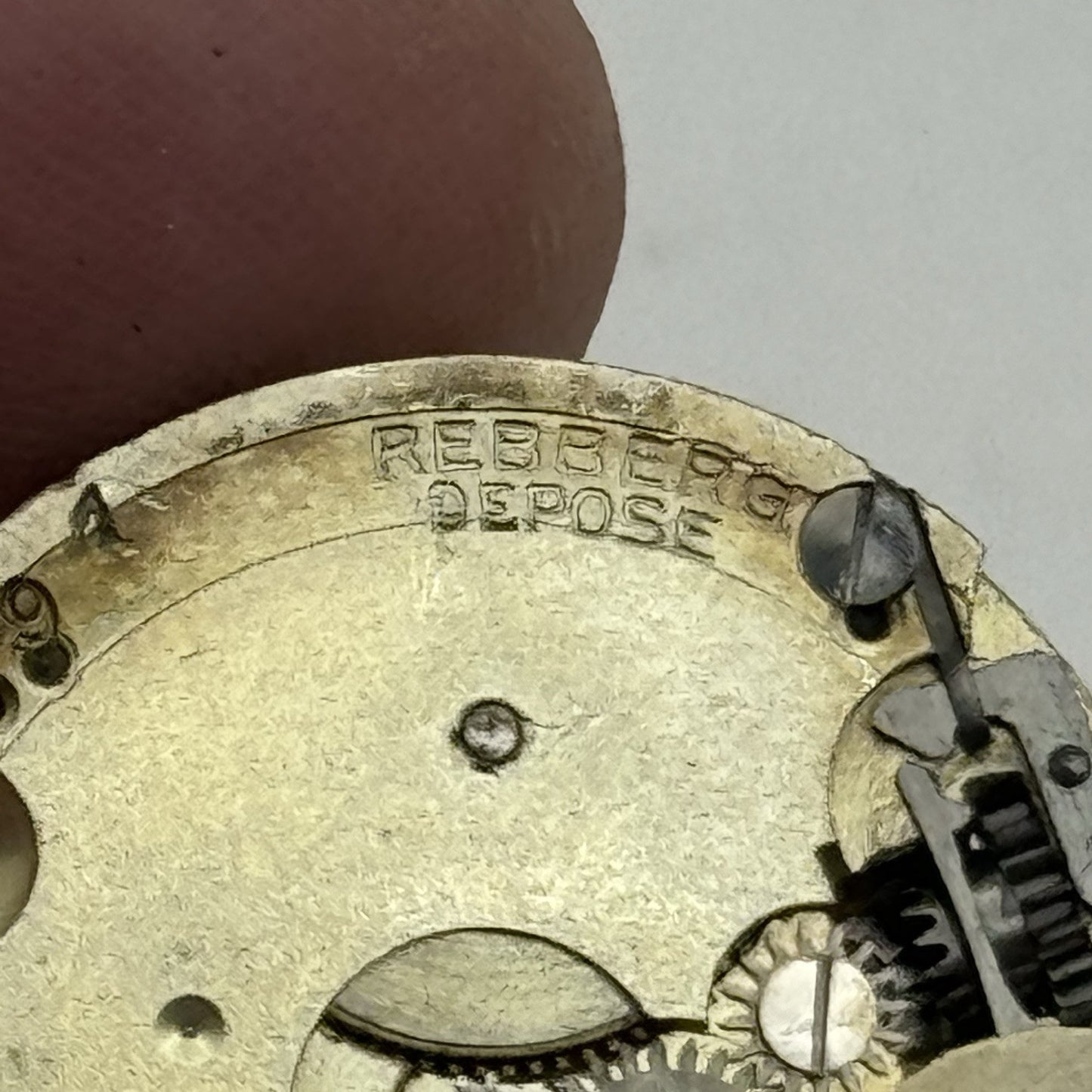 25.7mm ROLEX Rebberg 7 Jewels Vintage Manual Wind Watch Movement Dial - RESTORE