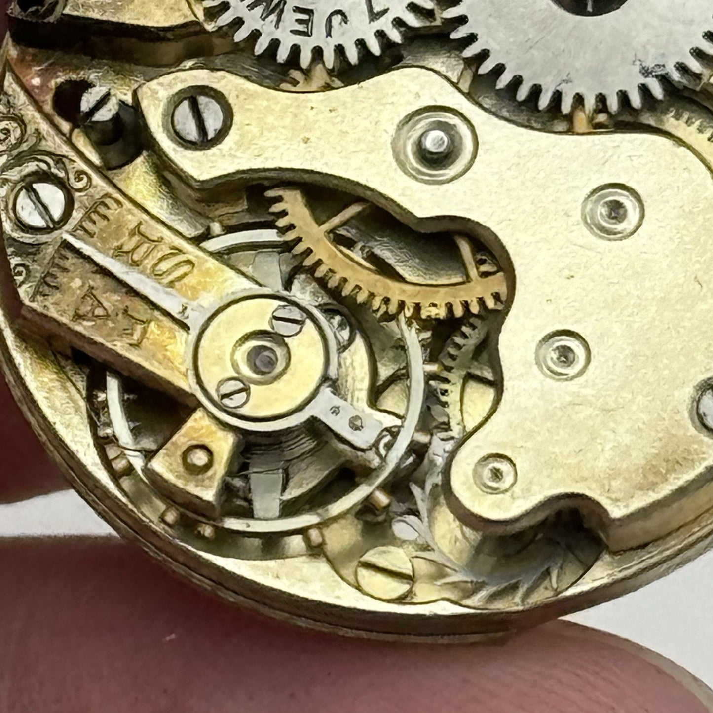 25.7mm ROLEX Rebberg 7 Jewels Vintage Manual Wind Watch Movement Dial - RESTORE