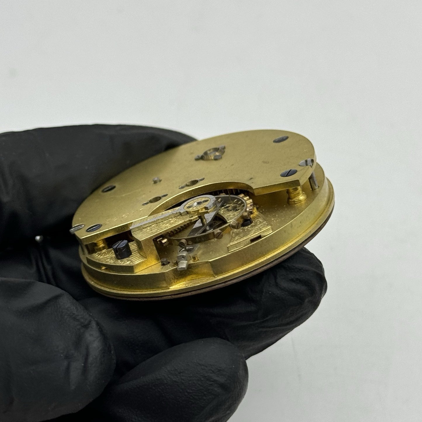 47.2mm Antique English Chronograph Pocket Watch Movement - PARTS REPAIR SPARES