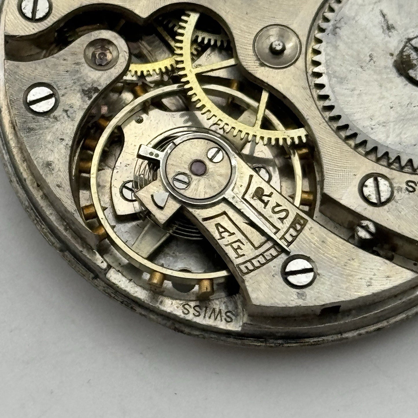 43mm Thomas Russell & Son Liverpool Good Balance Pocket Watch Movement PARTS