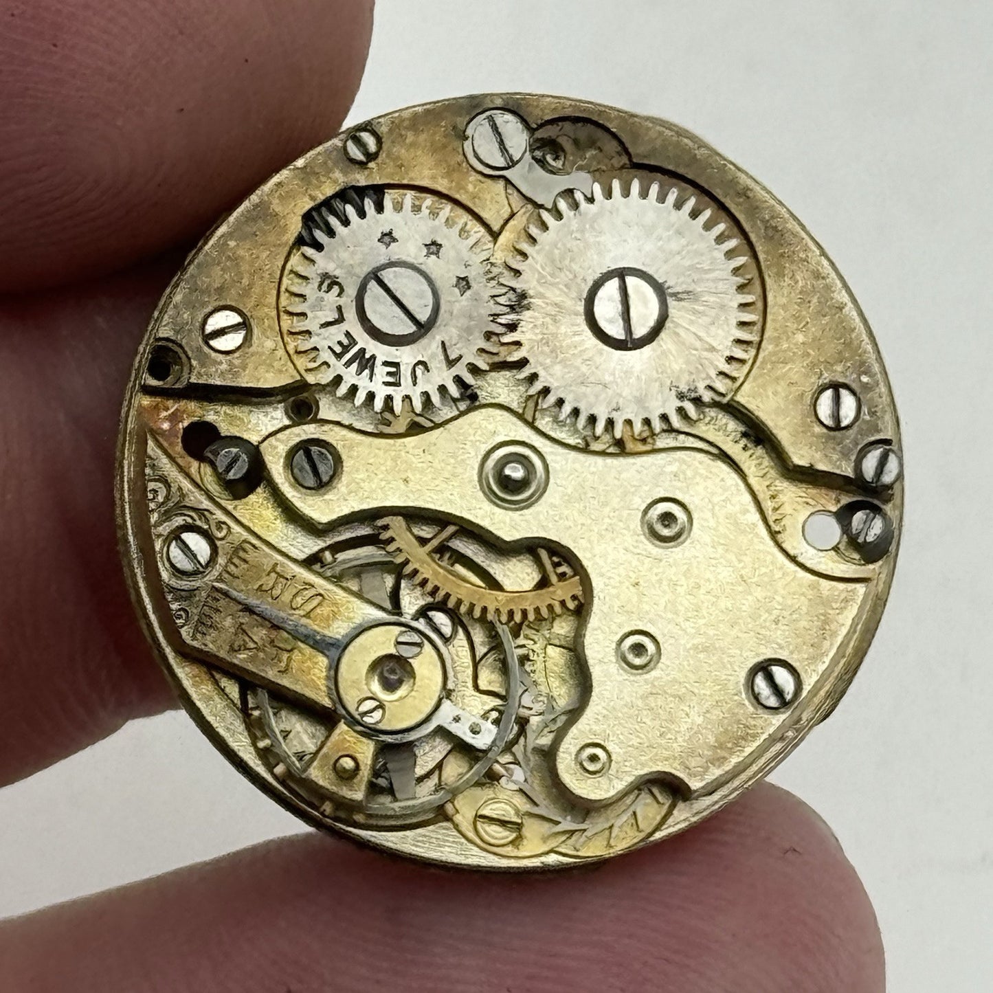 25.7mm ROLEX Rebberg 7 Jewels Vintage Manual Wind Watch Movement Dial - RESTORE
