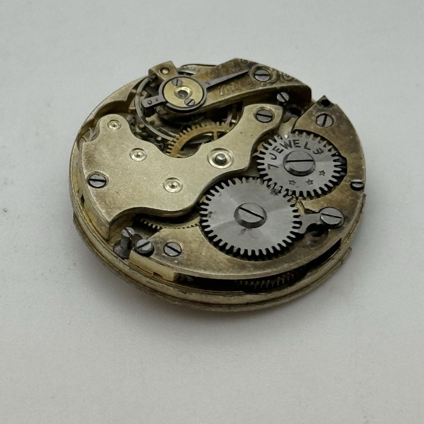 25.7mm ROLEX Rebberg 7 Jewels Vintage Manual Wind Watch Movement Dial - RESTORE