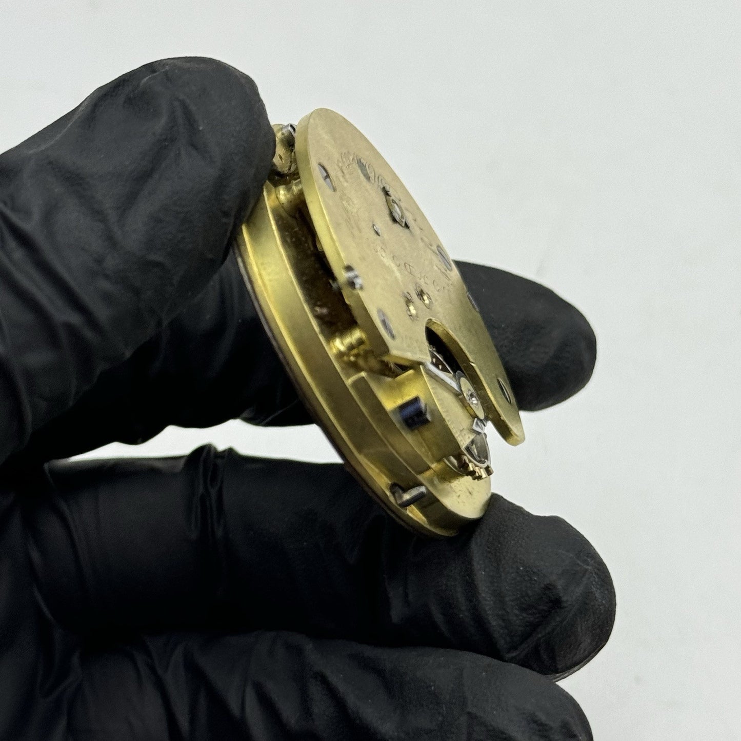 45mm Antique English Chronograph John Hewitt & Son Pocket Watch Movement - PARTS